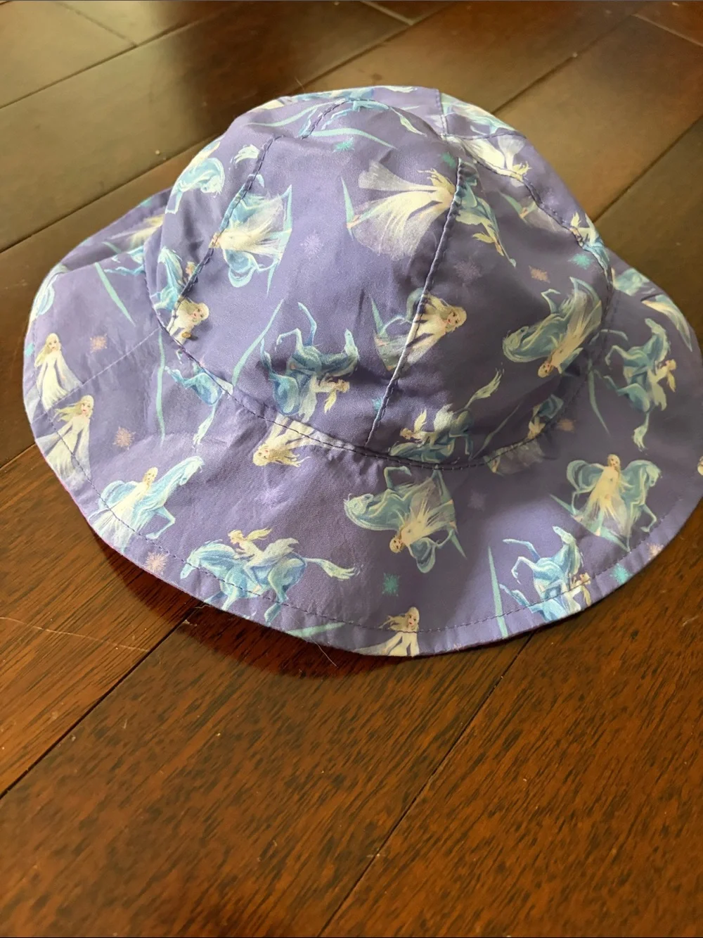 Frozen Elsa Purple Printed Bucket Hat